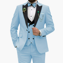 Stylisher Slim Fit Anzug - moderner Look für Herren zur Hochzeit – Hellblau