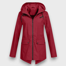 Wenara – Regenjacke mit Kapuze – Rot