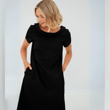 Lara - Stilvolles und elegantes Minikleid – Schwarz