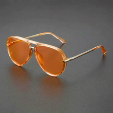PrimeLens - Piloten Sonnenbrillen – Orange