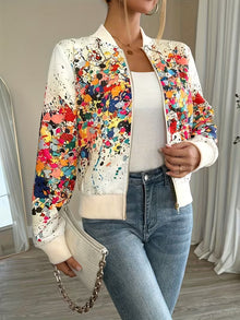 Riena – Jacke Mit Lebhaftem Tie-Dye-Drucken – Aprikose