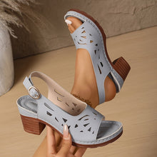Wrenna - gepolsterte orthopädische Sandalen – Blau