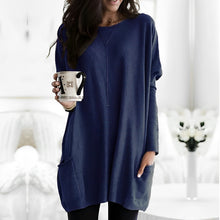 Marcella - Langarmshirt für Wärme – Dunkelblau