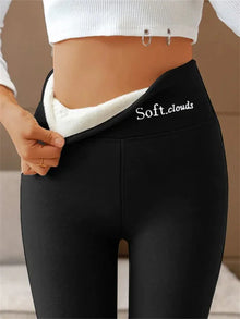 Damen Hohe Taille Leggings | Leicht – Schwarz