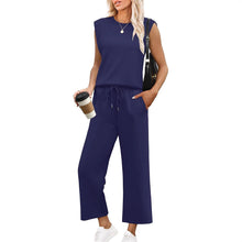 Noor | Zweiteiliges Lounge-Set – Marineblau