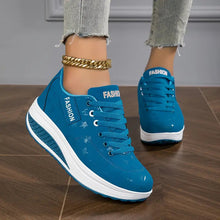 Qira - Plateau-Schnürschuhe – Blau
