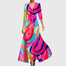 Leila | Elegantes Chic Kleid – Mehrfarbig