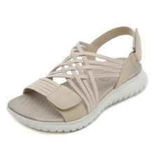 Judy – Bequeme Sandale Mit Stabilem Keilabsatz – Beige