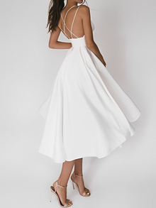 Tatiana - Spaghetti-Kleid – Weiß