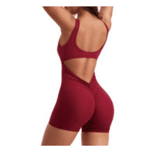 Kurzer Body | Rückenfrei & Figurbetont | Sportlich & Feminin – Rot