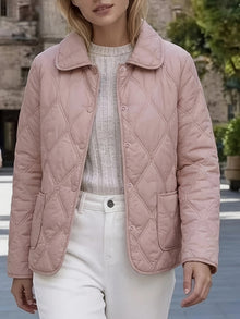 Laurelle - Elegante Und Schicke Locker Sitzende Wattierte Jacke – Rosa