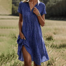 Tansy | Stilvolles und Bequemes Sommerkleid – Dunkelblau