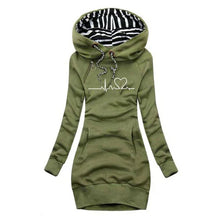 Elise | Bedrucktes T-Shirt-Kleid – Grün