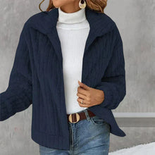 Jasmine - Bequeme & Modische Fleecejacke für Damen – Dunkelblau