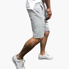 Herren Shorts knielang mit Kordelzug für den Sommer – Hellgrau