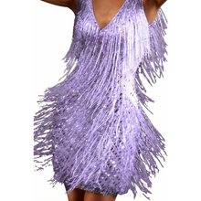 Venus® | Pailletten-Abendkleid für Damen – Violett