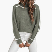 Julia | Kuscheliger Turtleneck-Pullover für Damen – Grün