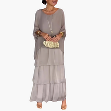 Regina | Elegantes langes Kleid – Grau