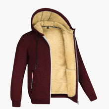 Erik | Fleece-Kapuzenpullover für Männer – Rot