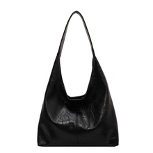 Lavina -  Vintage-Tragetasche für Damen mit viel Platz – Schwarz