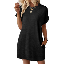Evasha | Entspanntes Sommerkleid – Schwarz