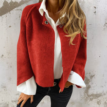 Emilia™ | Elegante, warme kurze Jacke – Rot