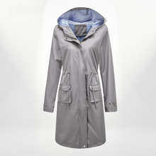 Damen Trenchcoat mit Kapuze | Wasserdicht – Grau