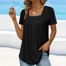 Lauren® | Elegante Plisseebluse – Schwarz