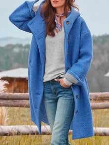 Irmgard | Elegante Wolljacke – Blau