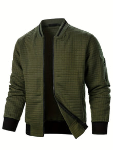 Benjie - Strick Jacke Mit Stehkragen Und Reißverschluss – Armeegrün