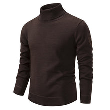 Jaxson - Rollkragenpullover aus Samt in schmaler Passform – Braun