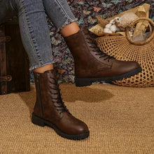 Rawert – Bequeme Schnür Stiefeletten – Braun