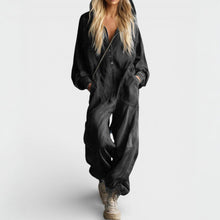 Estielle - Jeans Overall Mit Kapuze – Schwarz