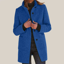 SOPHIA – Der zeitlose Wintermantel für Damen – Marineblau