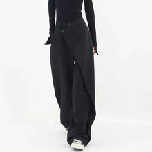 Abby - Assymetrische Baggy-Hose – Schwarz