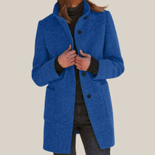 Luxus & Wärme Wintermantel –  ALINA – Marineblau