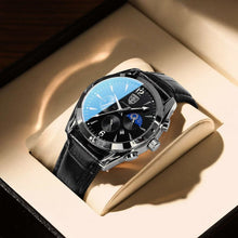Zeitgenössische Luxus-Armbanduhr – Silber Schwarz