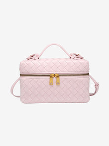 Julia | Strukturierte, geflochtene Tasche – Rosa