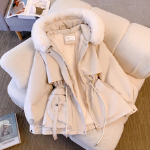 AVIANNA - Winterjacke mit Fellkapuz – Weiß