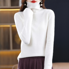 Akainu - Angenehmer Rollkragenpullover – Weiß