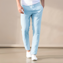 Immanuel - Bequeme Hose mit Kordelzug – Blau