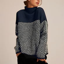 Yancy - Eleganter und modischer Pullover – Marineblau