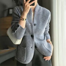 Edda - Elegante und warme Jacke – Grau