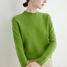 Orie - Bequemer und zeitloser Pullover – Hellgrün