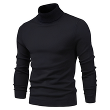 Benedikt - Traditioneller und bequemer Rollkragenpullover – Schwarz