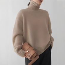 Adrienne - Eleganter und wohliger Rollkragenpullover – Khaki