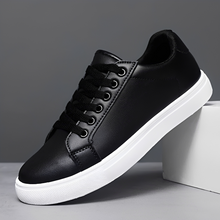 Nicholas - Stilvolle Schnür-Sneaker – Schwarz / Weiß