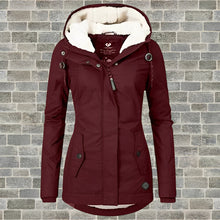 Carmila - Stilvolle und warme Jacke – Weinrot