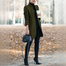 Savannah - Stilvoller langer Blazer – Grün