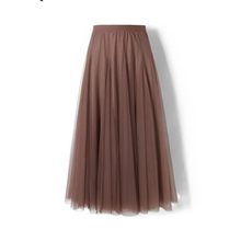 Maleah - Eleganter Faltenrock – Dunkelbraun